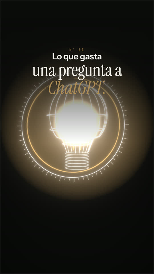 Portada del reel «Lo que gasta una pregunta a ChatGPT»