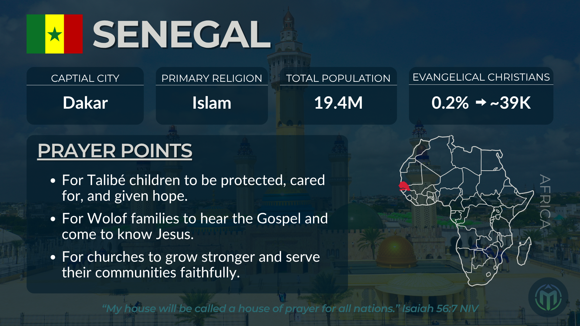 MISSIONSMOB WEEKLY PRAYER SLIDE
