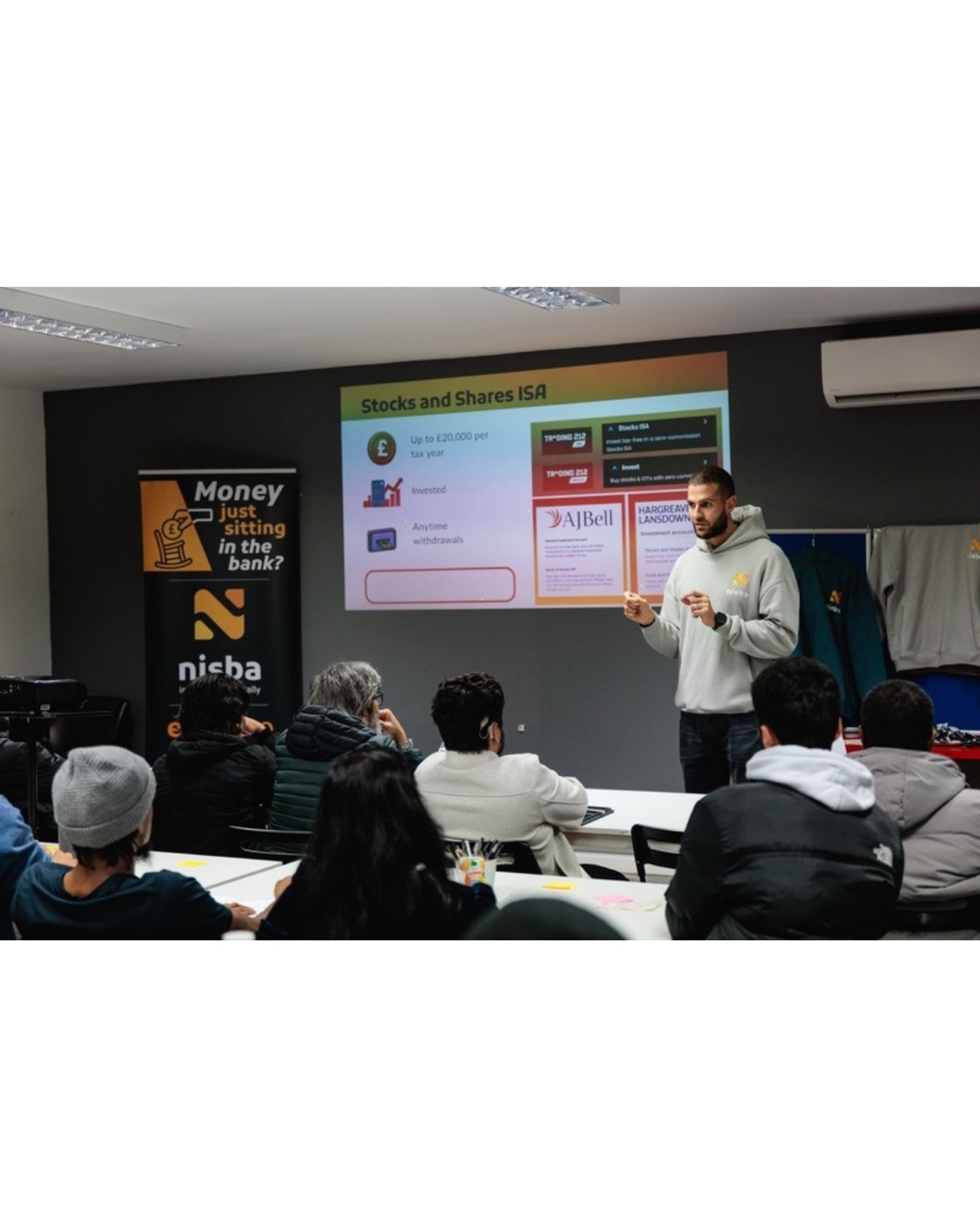 Adel teaching a Nisba class about ISAs