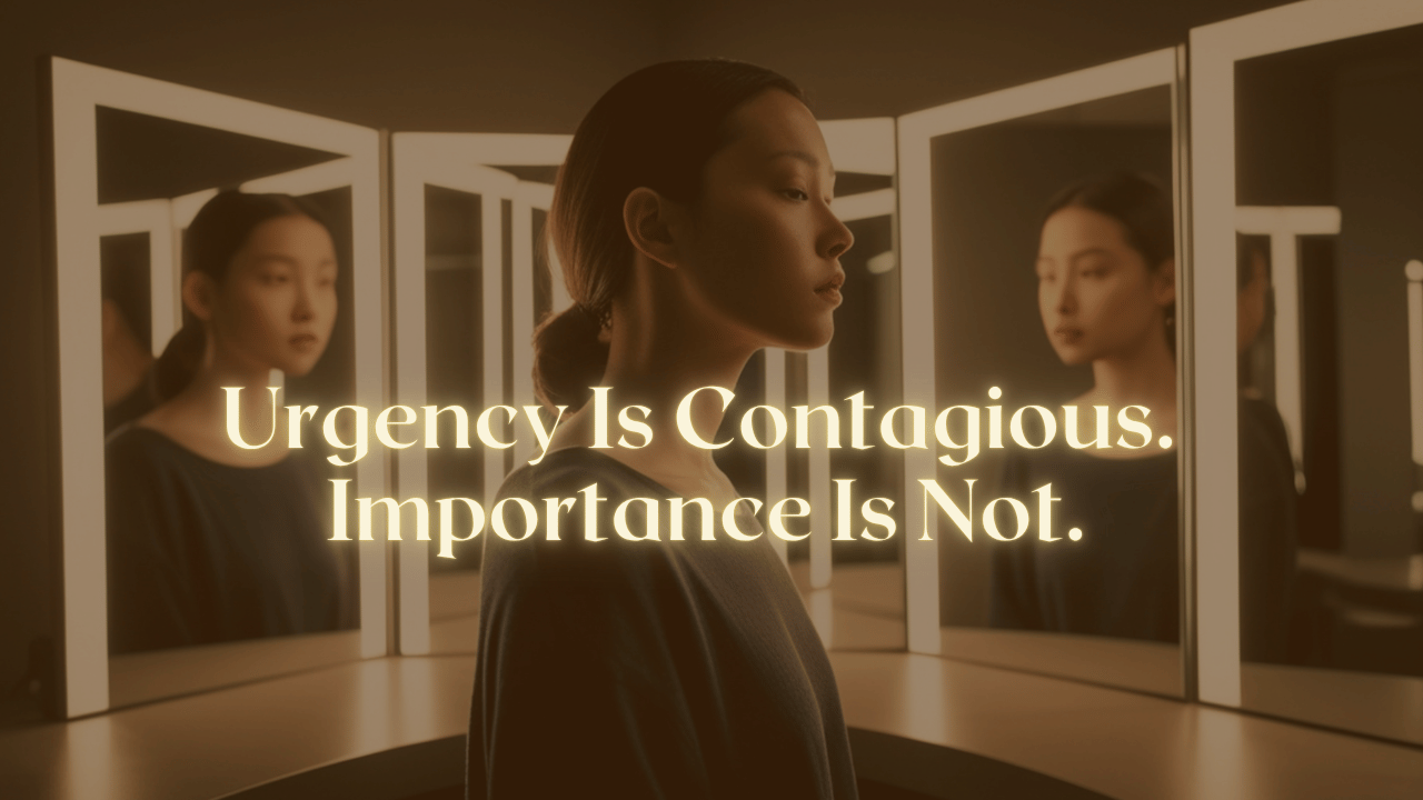 Urgency Is Contagious.  Importance Is Not.