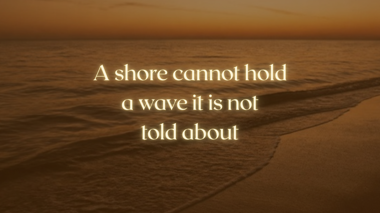 A quiet shoreline at dusk, small waves reaching the sand, nobody on the beach