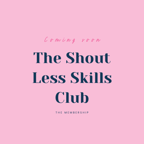 Coming soon graphic for the Shout Less Skills Club membership