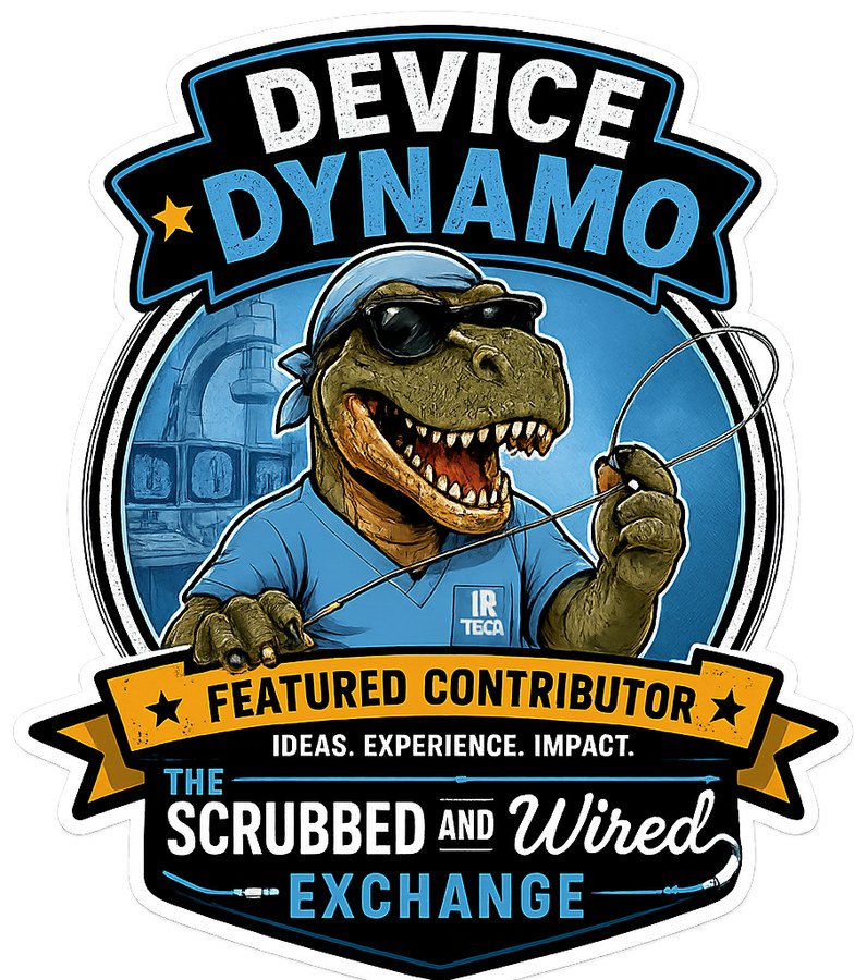 Device Dynamo sticker — Scrubbed and Wired Exchange featured contributor