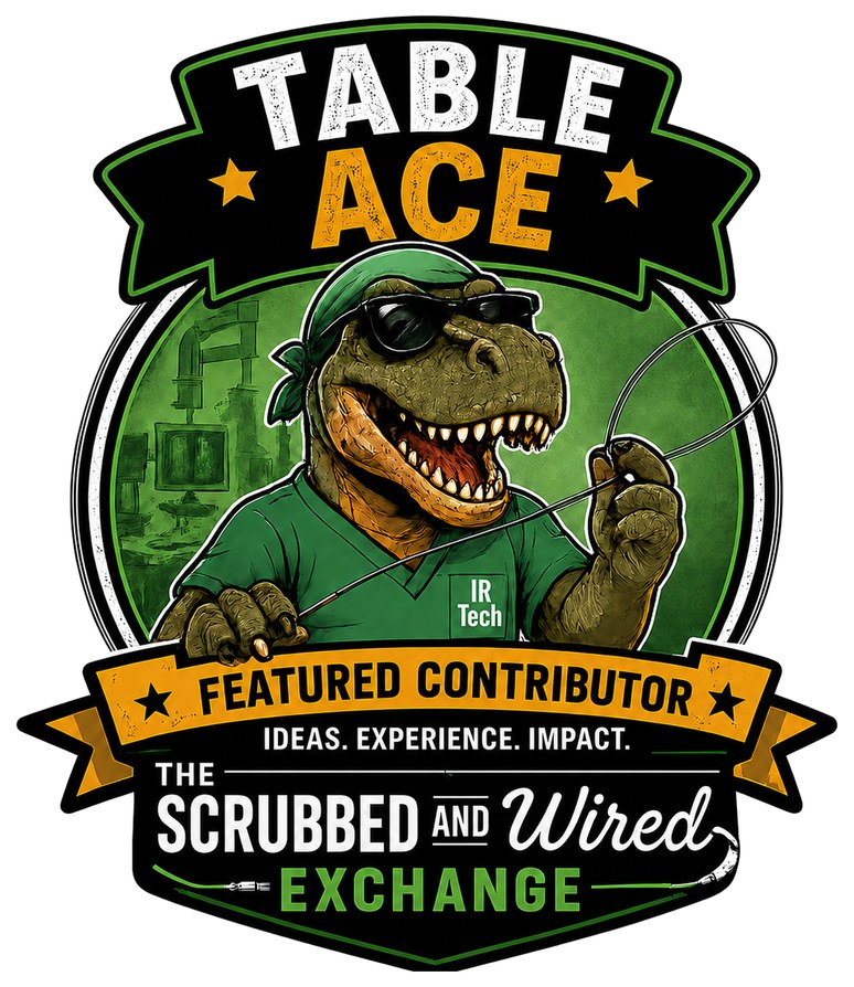Table Ace sticker — Scrubbed and Wired Exchange featured contributor
