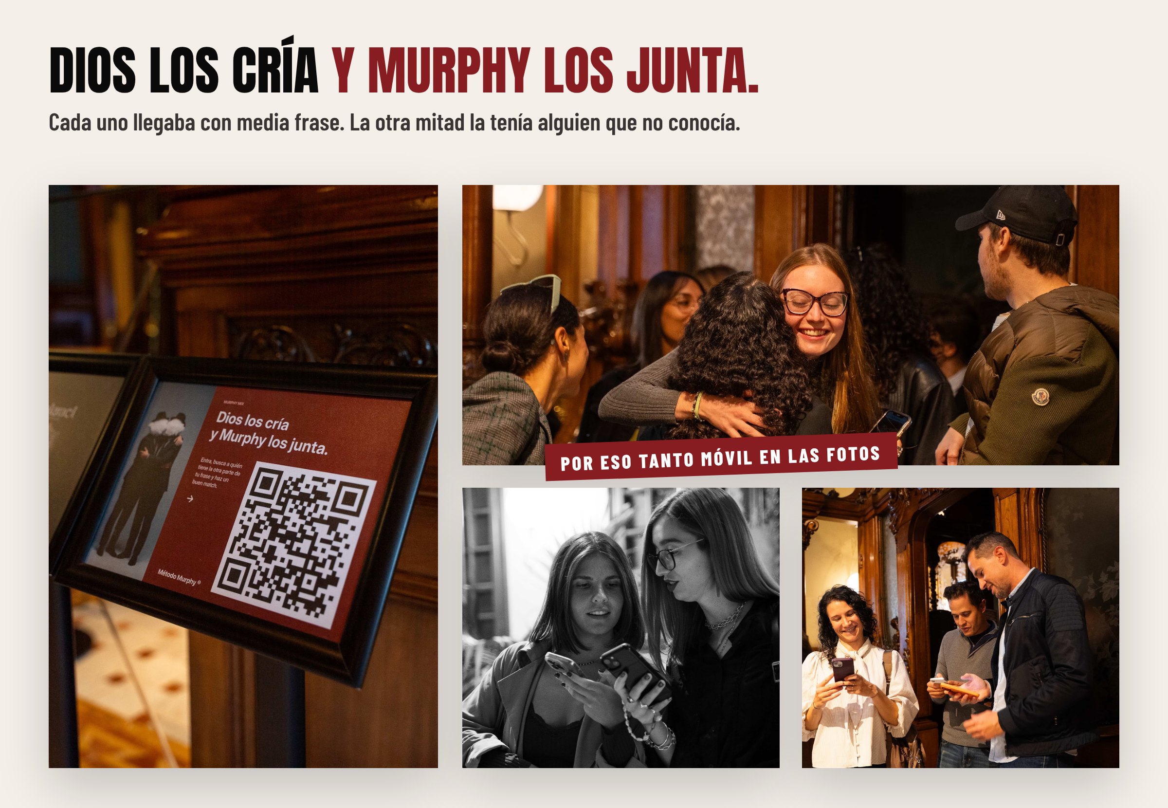 Dinámica para romper el hielo «Dios los cría y Murphy los junta» en el Meet & Greet de Método Murphy