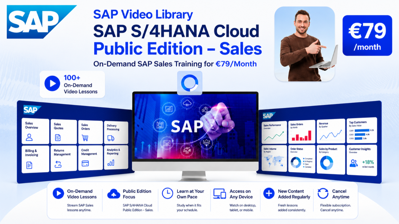 SAP Video Library – SAP S/4HANA Cloud Public Edition, Sales