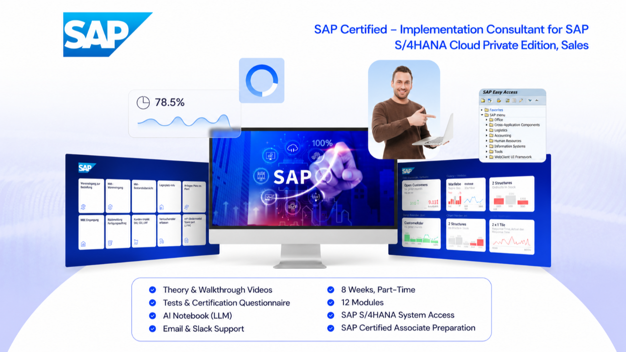 SAP Certified Implementation Consultant for SAP S/4HANA Cloud Private Edition Sales