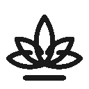Lotus icon representing body and mind connection