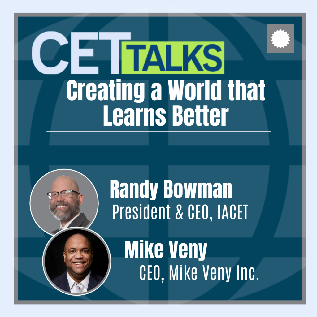 CET Talks podcast artwork featuring hosts Randy Bowman and Mike Veny