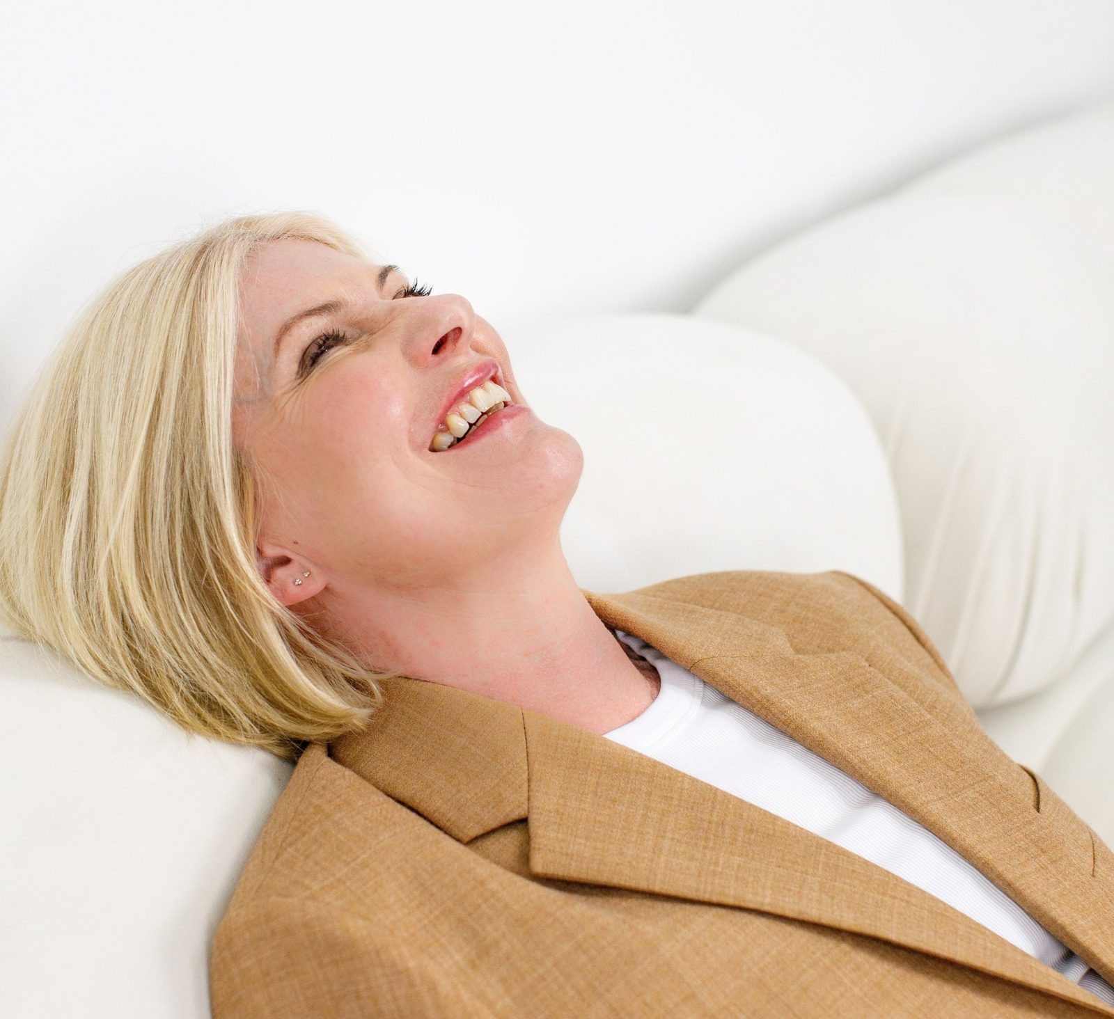 Alex Darby laughing