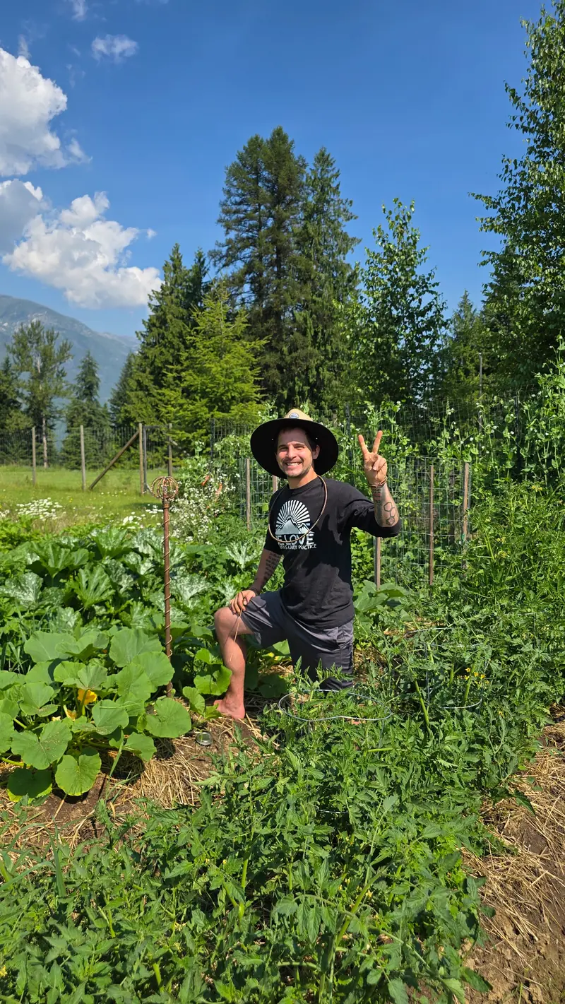 A summer garden in the mountains with a Harmonizer Antenna System