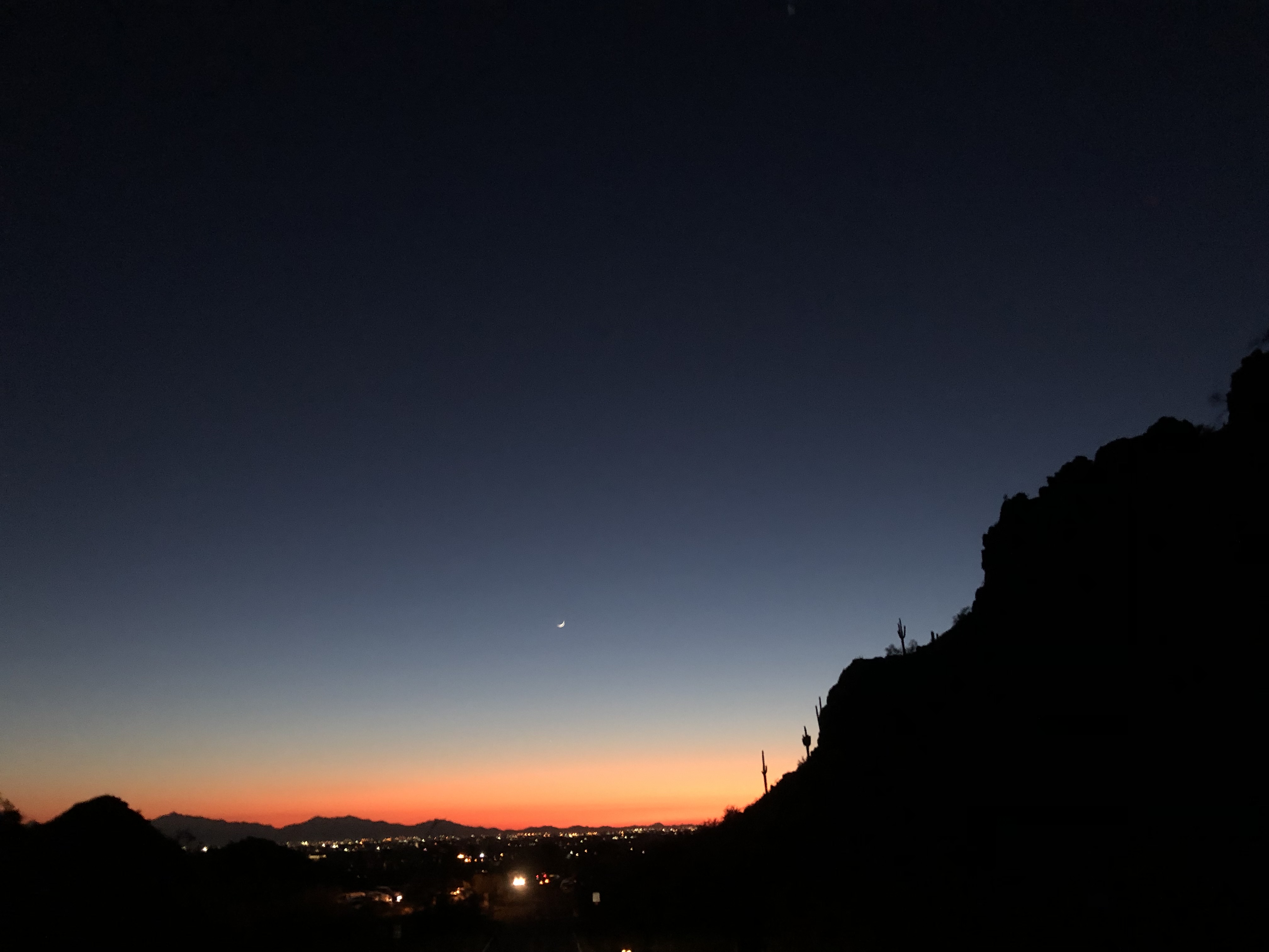 Sunset in the Desert Dusk in Phoenix