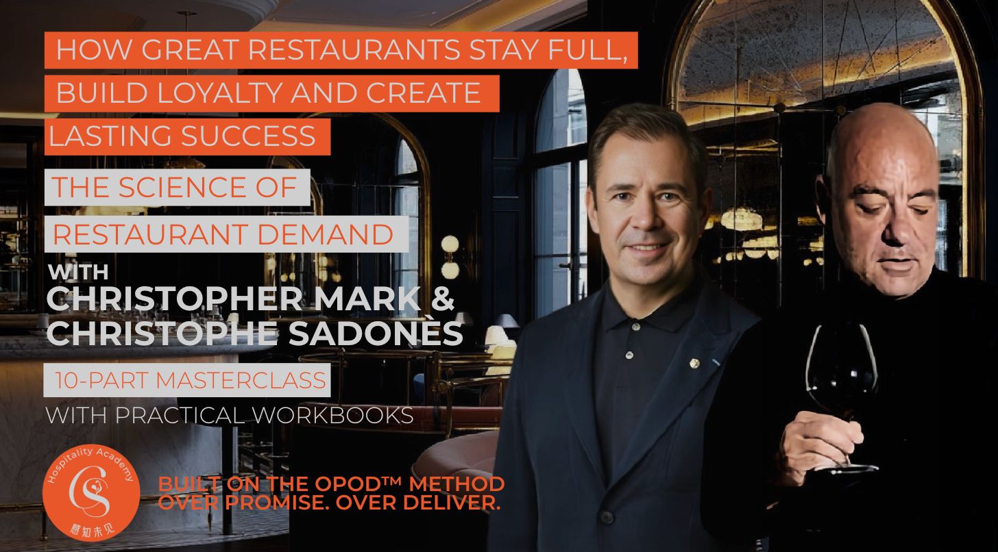 The Science of Restaurant Demand — 10-part masterclass with Christopher Mark and Christophe Sadonès