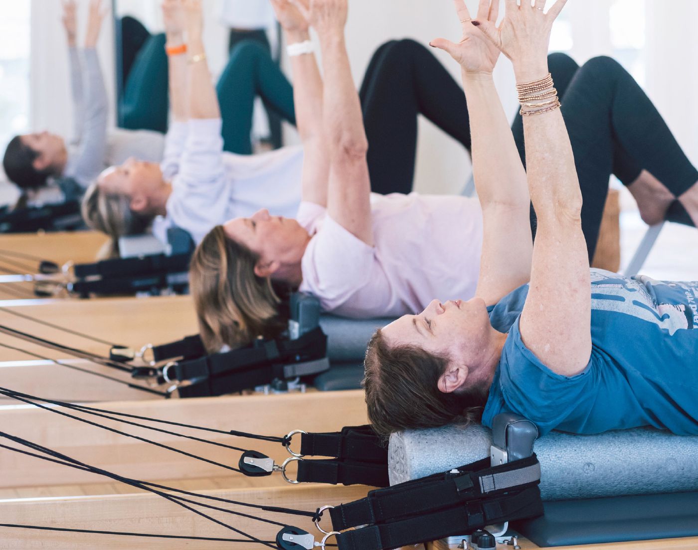Reformer Pilates class at ALIGN Pilates West in Clarksville, downtown Austin