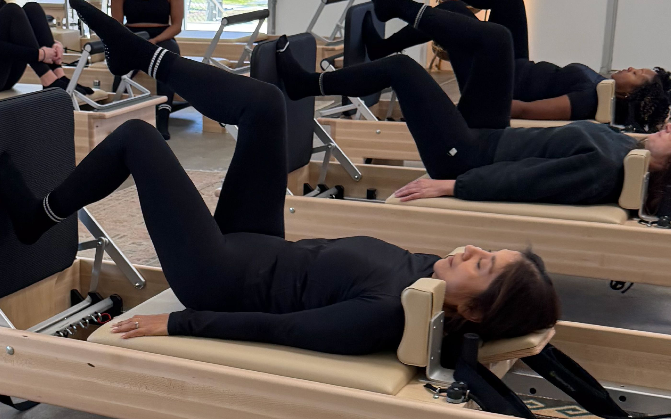Pilates equipment class at ALIGN Pilates Sawyer Yards in Houston
