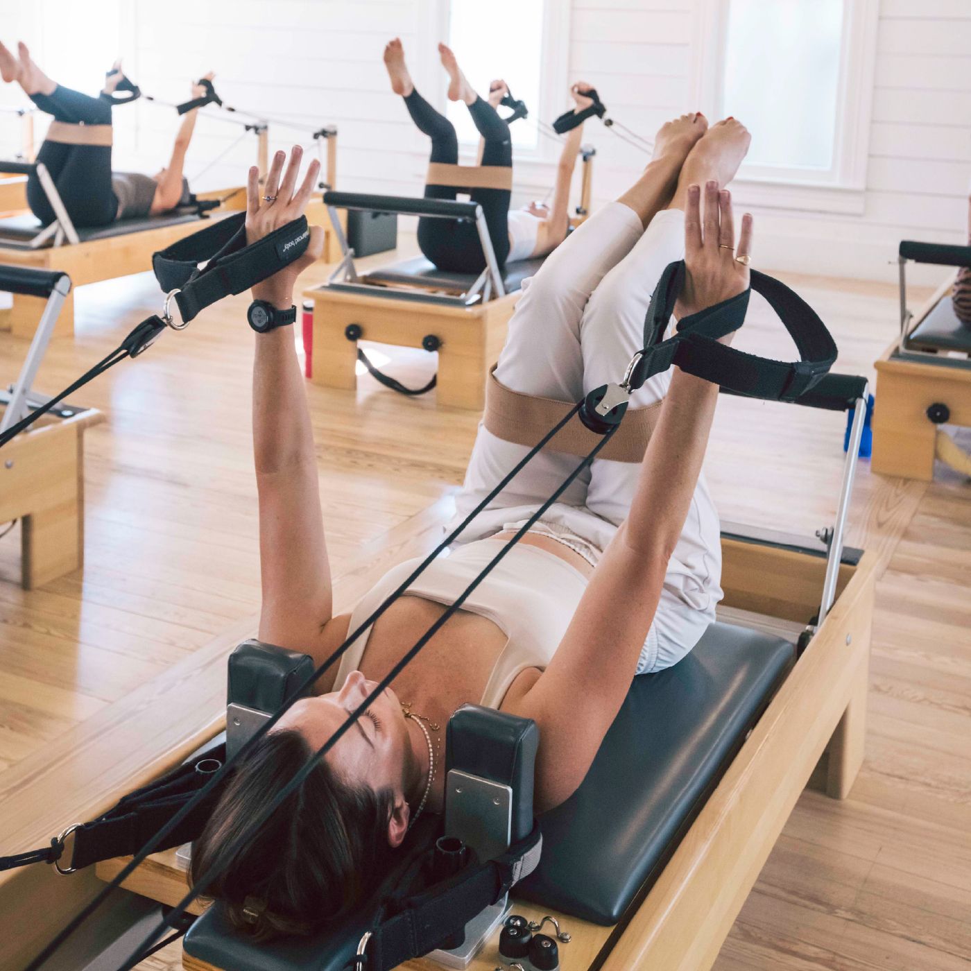 Reformer Pilates class at ALIGN Pilates West in Clarksville, downtown Austin