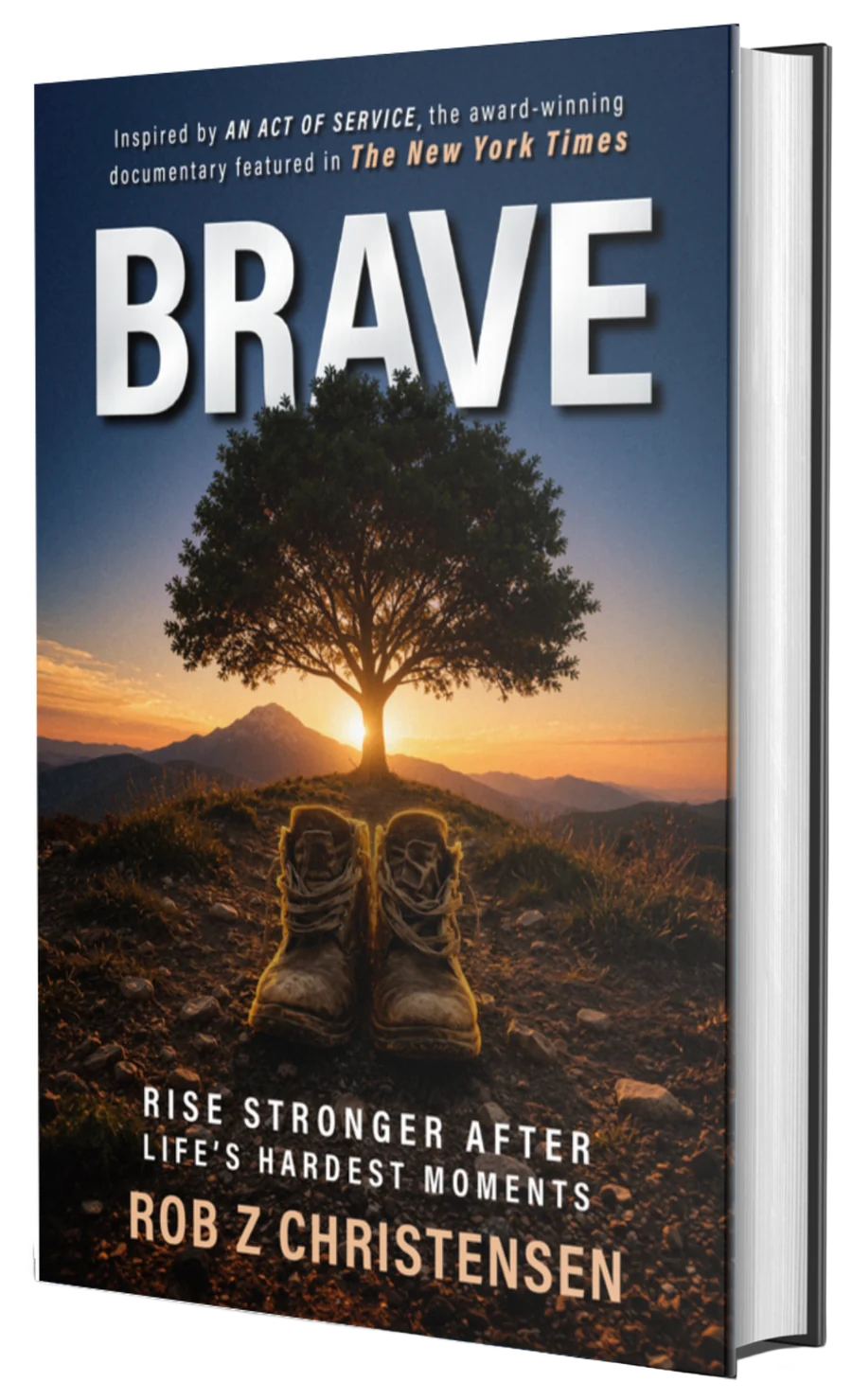 The book BRAVE: Rise Stronger After Life’s Hardest Moments, by Rob Z Christensen