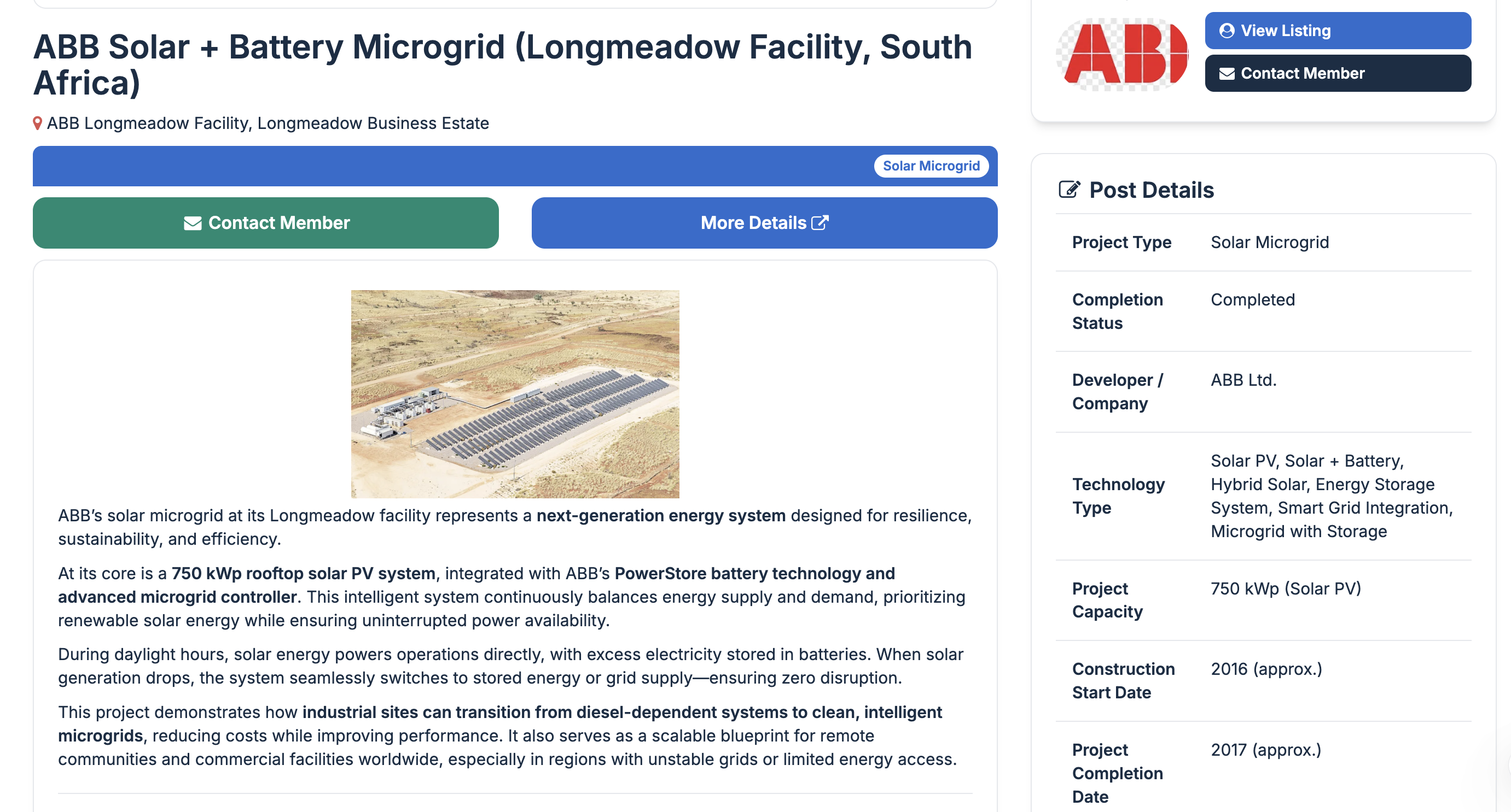 Registry company profile example
