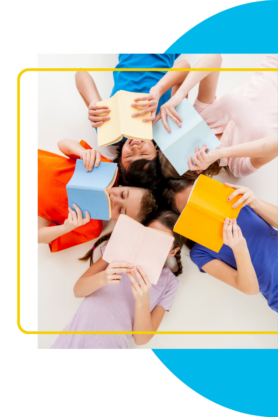 Portrait-orientation photo to accompany the 'Every Month Includes' section — upload a photo of a child engaging with learning activities