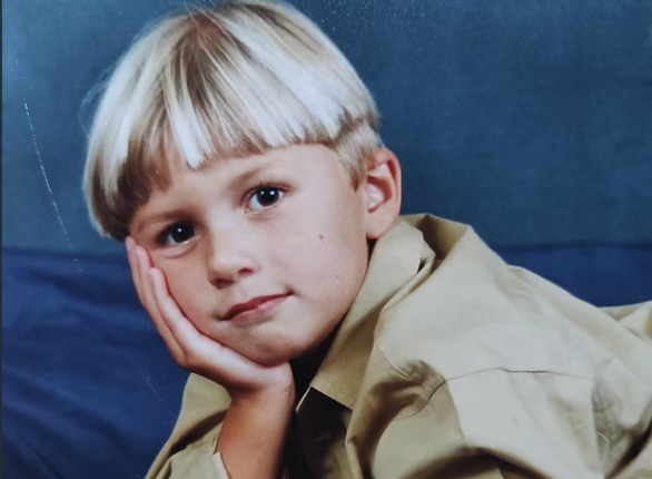 Chris as a young boy