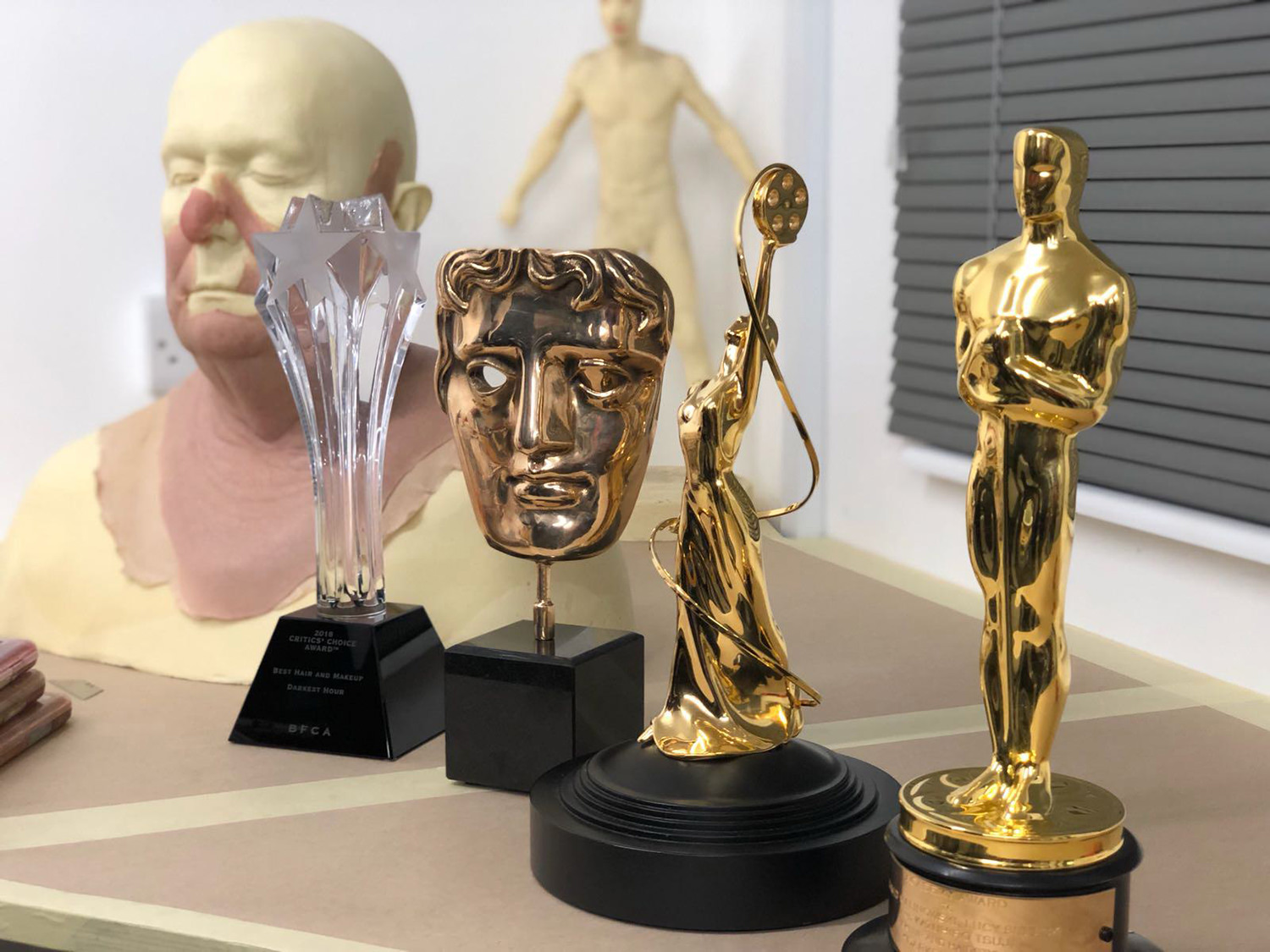 David Malinowski's awards, including his Oscar and BAFTA for Darkest Hour