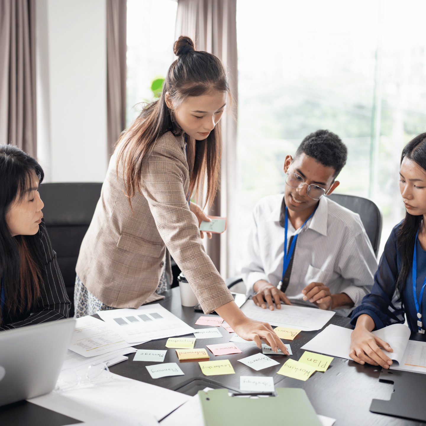Workplace team participating in a collaborative psychology-based workshop