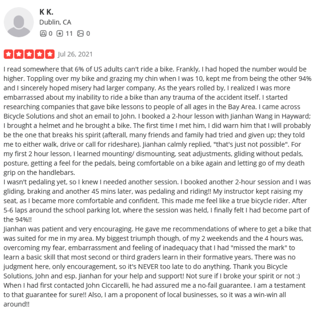 Yelp Review by K. K.