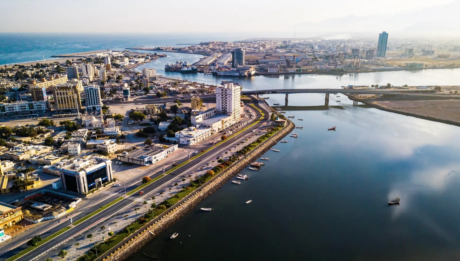 Ras Al Khaimah city and waterfront