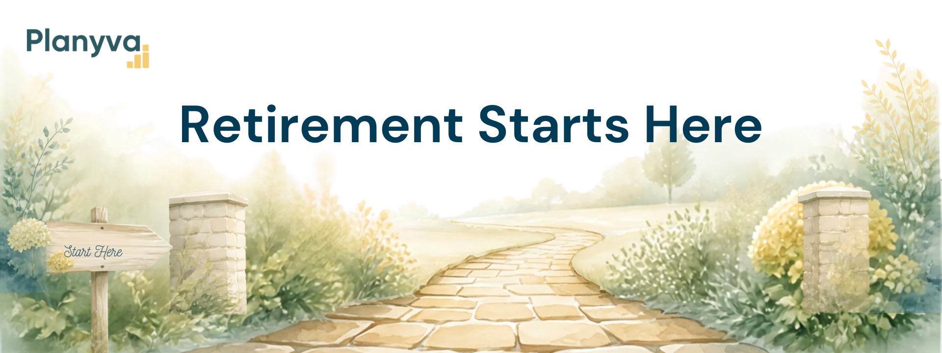 Retirement Starts Here course visual