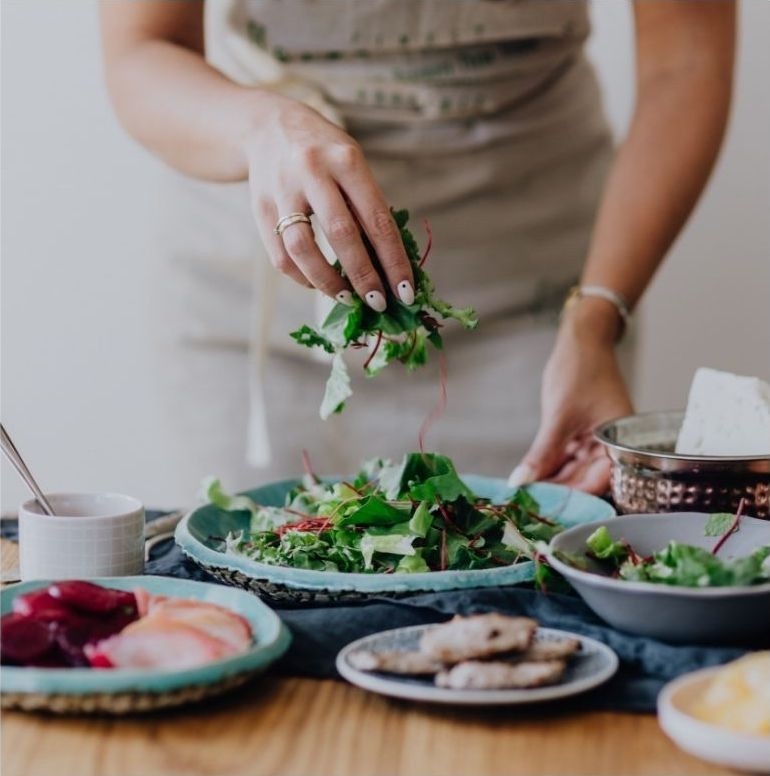 healthy food on table