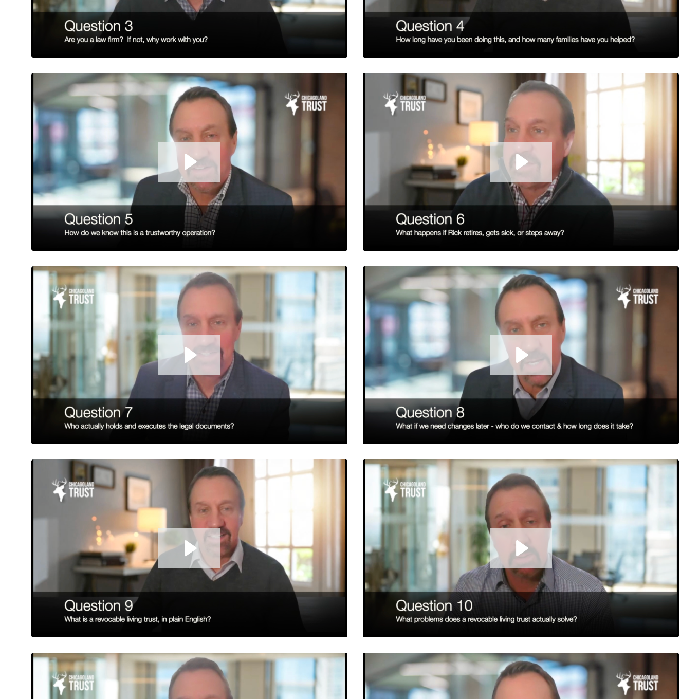 Chicagoland Trust Video Library