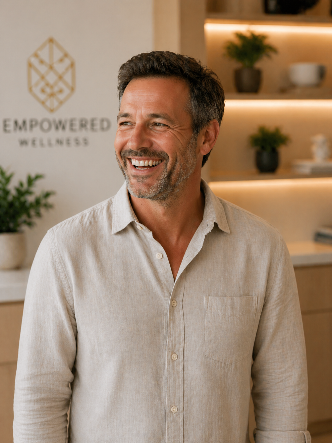 Wellness professional consulting with a client