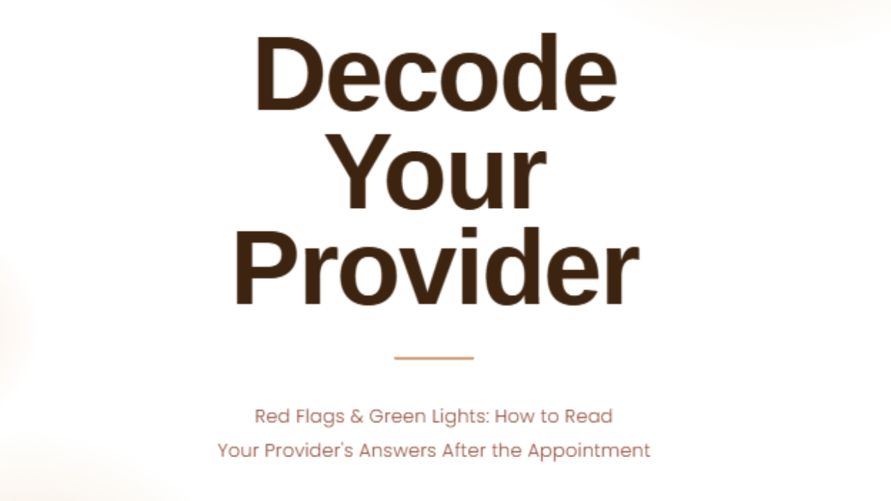 Decode Your Provider digital guide cover