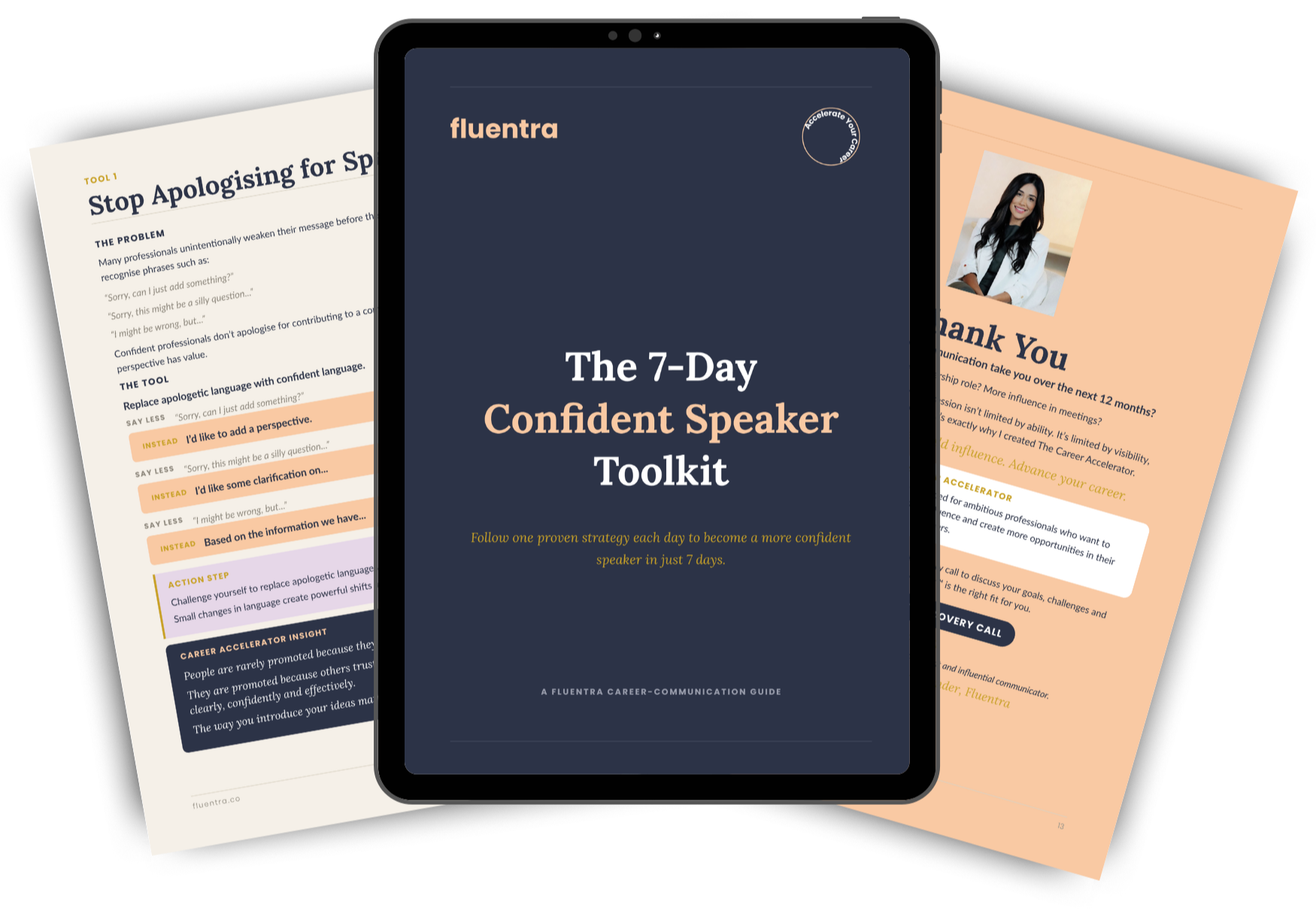 7 Day Confident Speaker Toolkit PDF Mockup