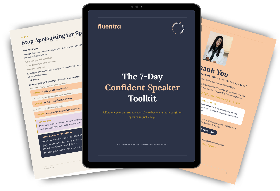 7 Day Confident Speaker Toolkit PDF Mockup