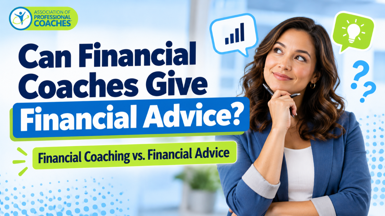 Financial coach considering the difference between financial coaching and financial advice.