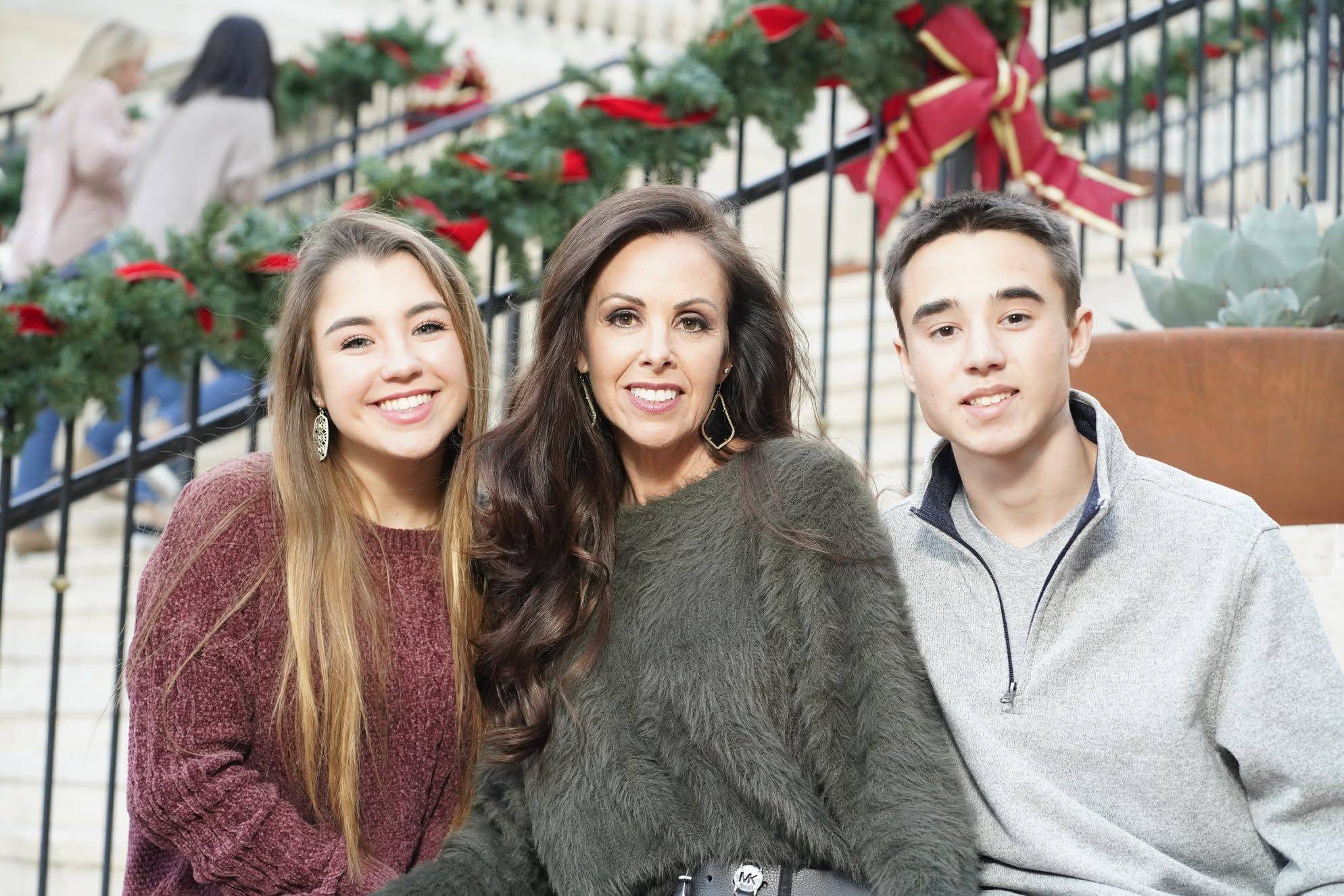 Ann Darmstetter with her two children