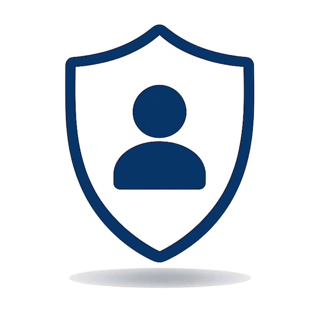 Shield icon representing liability insurance protection for professional coaches