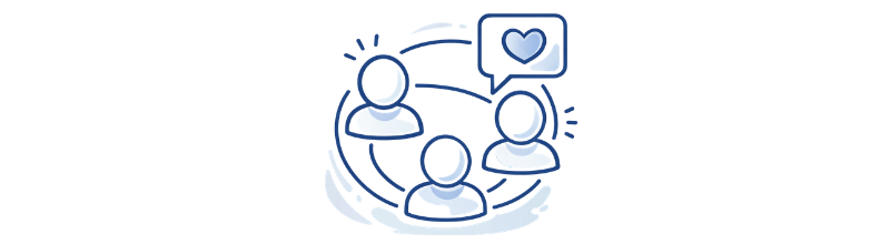 Coaching community and professional network for connection, collaboration, and peer support