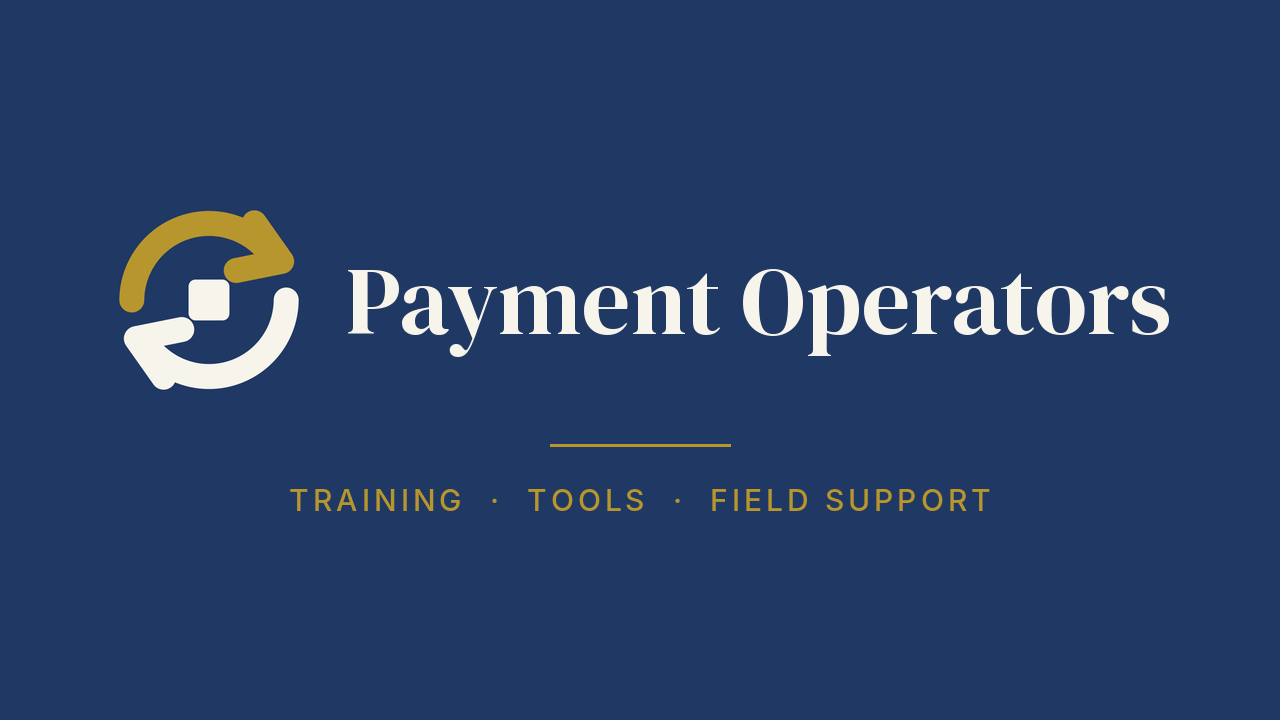Payment Operators course