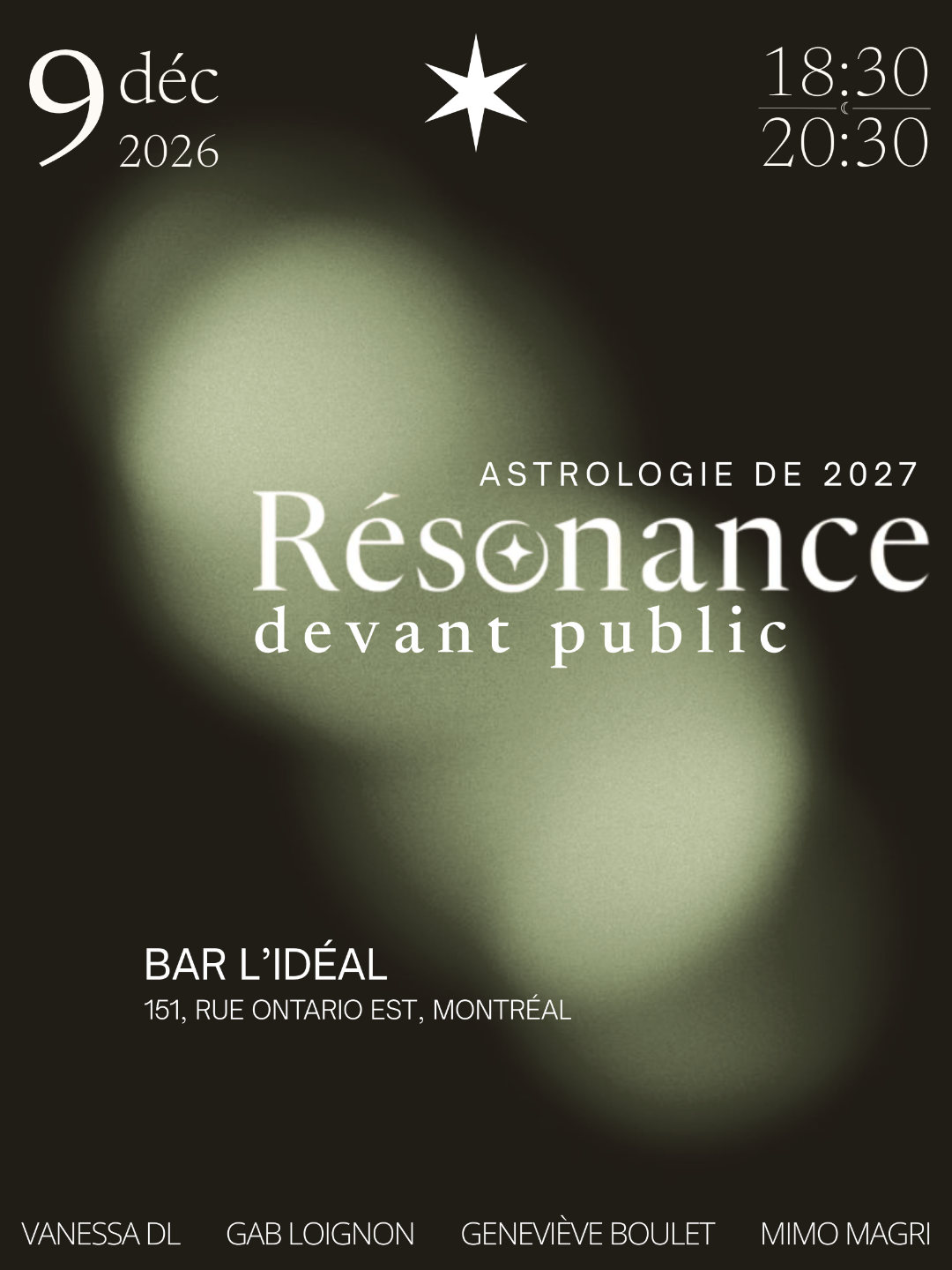 Affiche de Résonance devant public