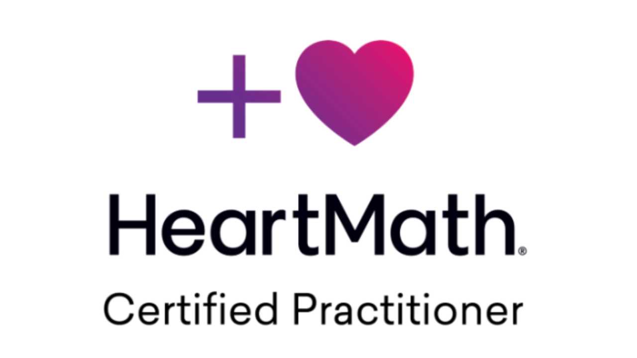 HeartMath Institute logo, representing Dr. Katie Barbaccia's HRV and nervous system training certification