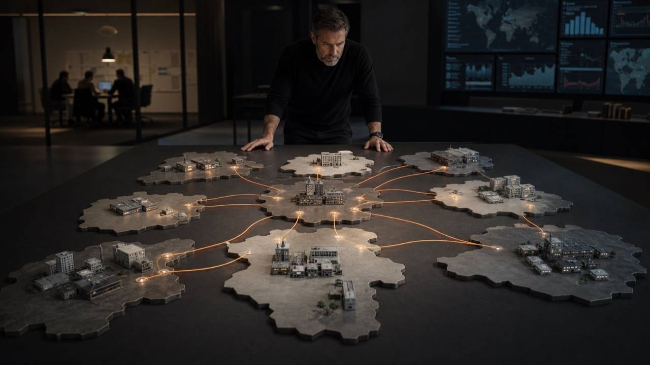 Enterprise strategist mapping AI agent deployments across business functions