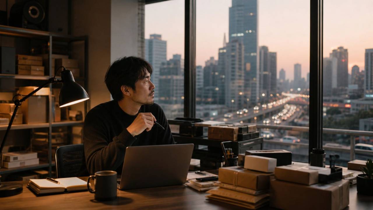 Independent founder operating a one-person company in a modern China business environment