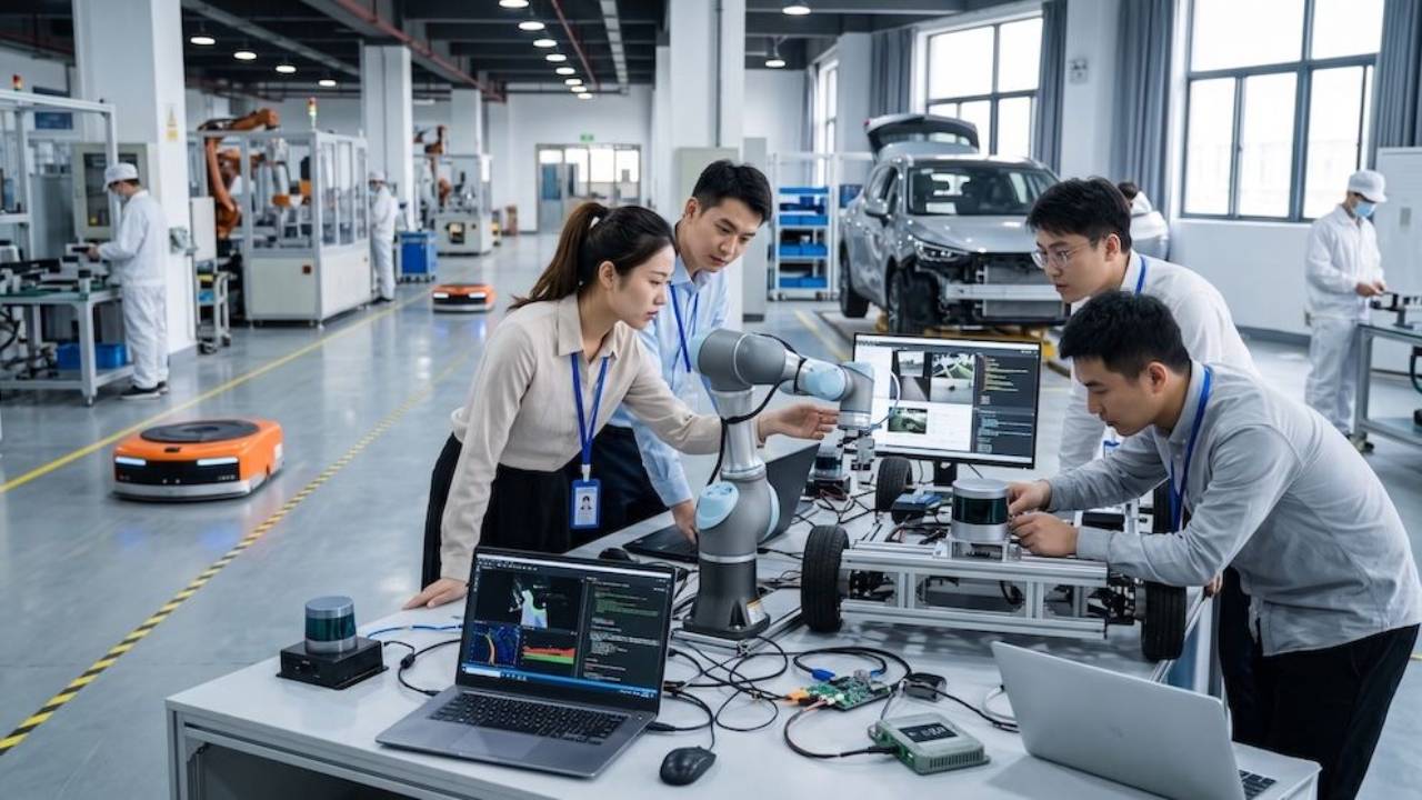 Hardware AI hiring trends in China smart manufacturing robotics and electric vehicles