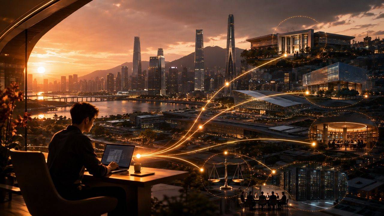 Shenzhen solo founder operating as an enterprise unit through municipal AI infrastructure and governance