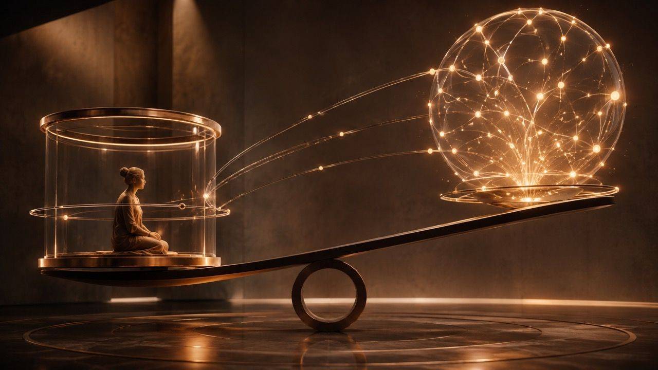 Ethical AI framework balancing human trust, agency and technological amplification