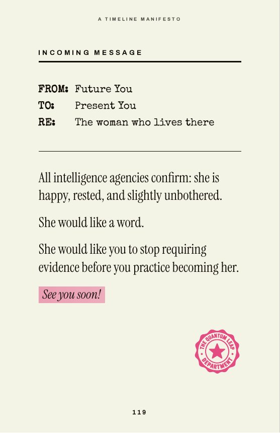 Book page: Incoming Message