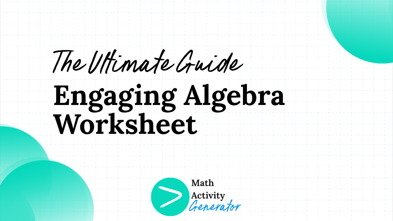 algebra worksheet blog post