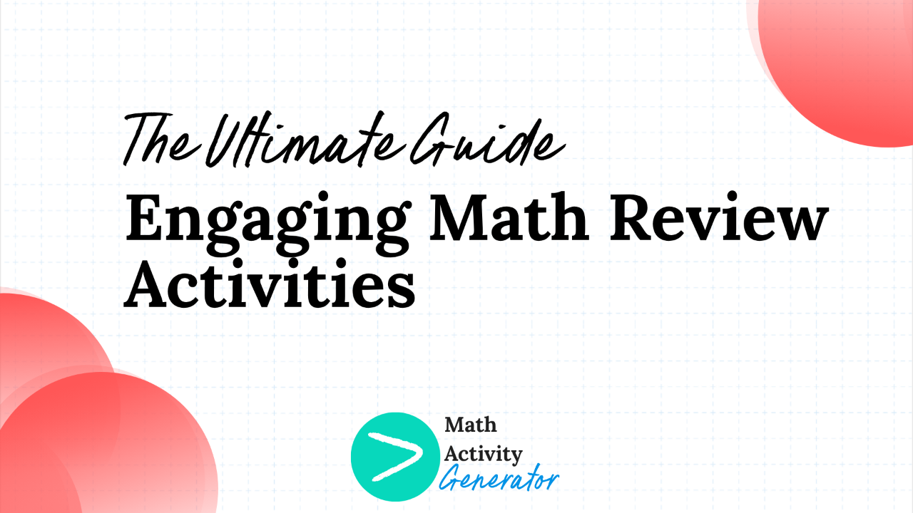 Algebra review worksheet blog post
